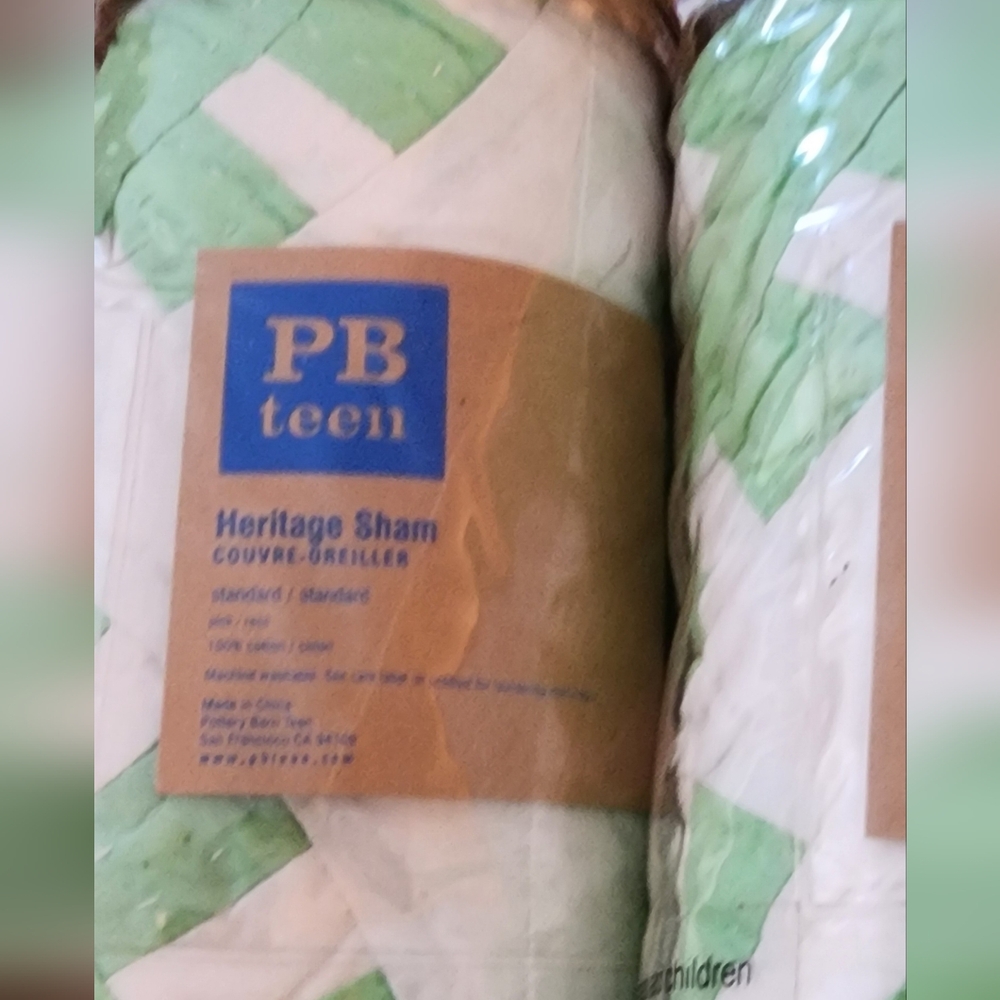 NIP Pottery Barn Teen Heritage Shams-2